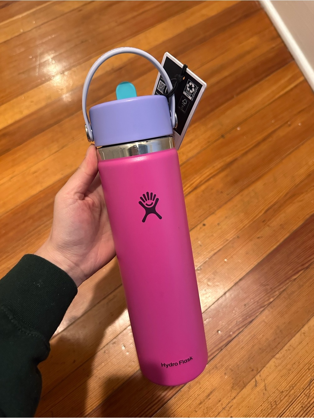 NEW Hydro Flask 24oz Wide Mouth Flex Straw Bottle